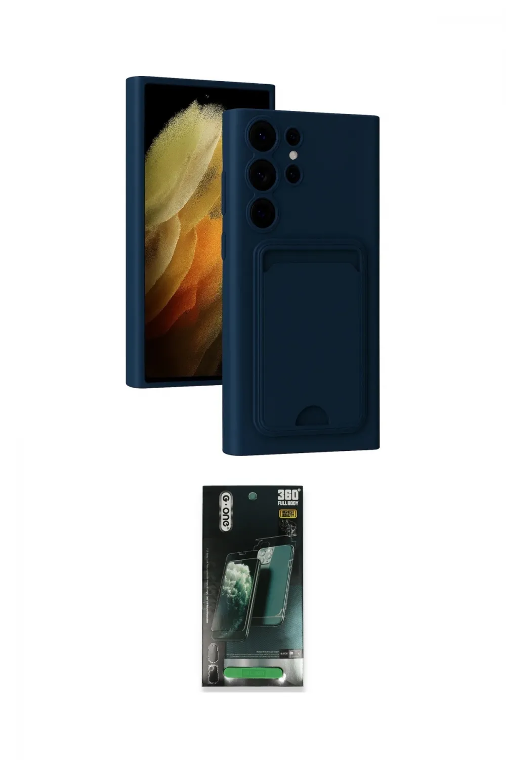 ieg™ Galaxy S24 Ultra Kılıf Vadi Çizgi Prime - Siyah 360 Mat Full Body Arka Koruyucu
