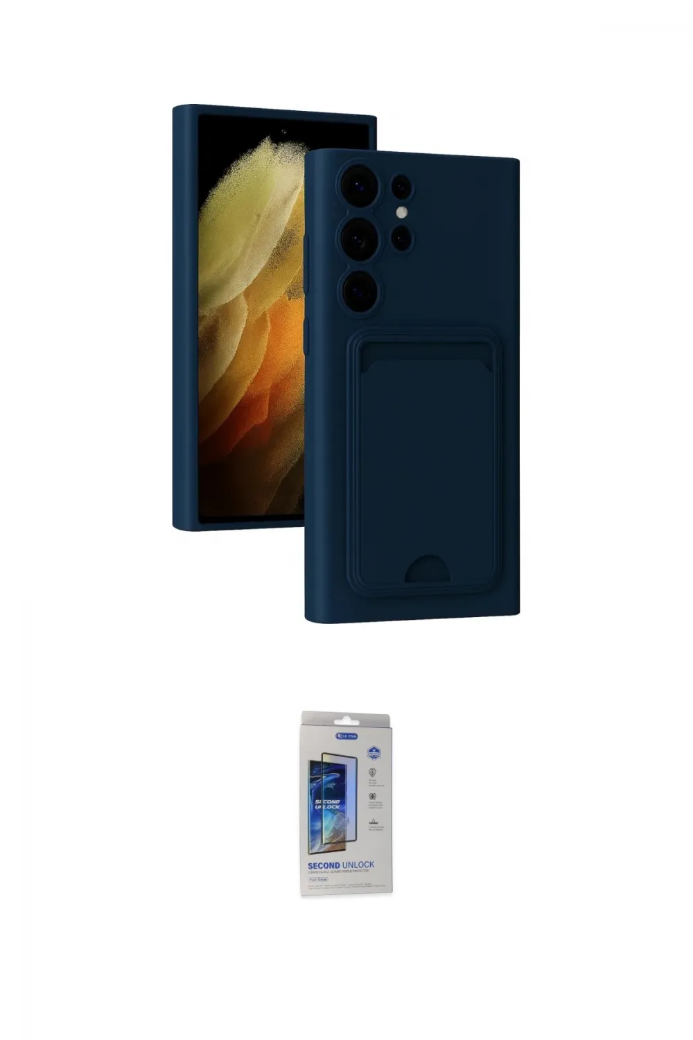 ieg™ Galaxy S24 Ultra Kılıf Vadi Çizgi Prime - Siyah Durable Full Glue Curved Cam