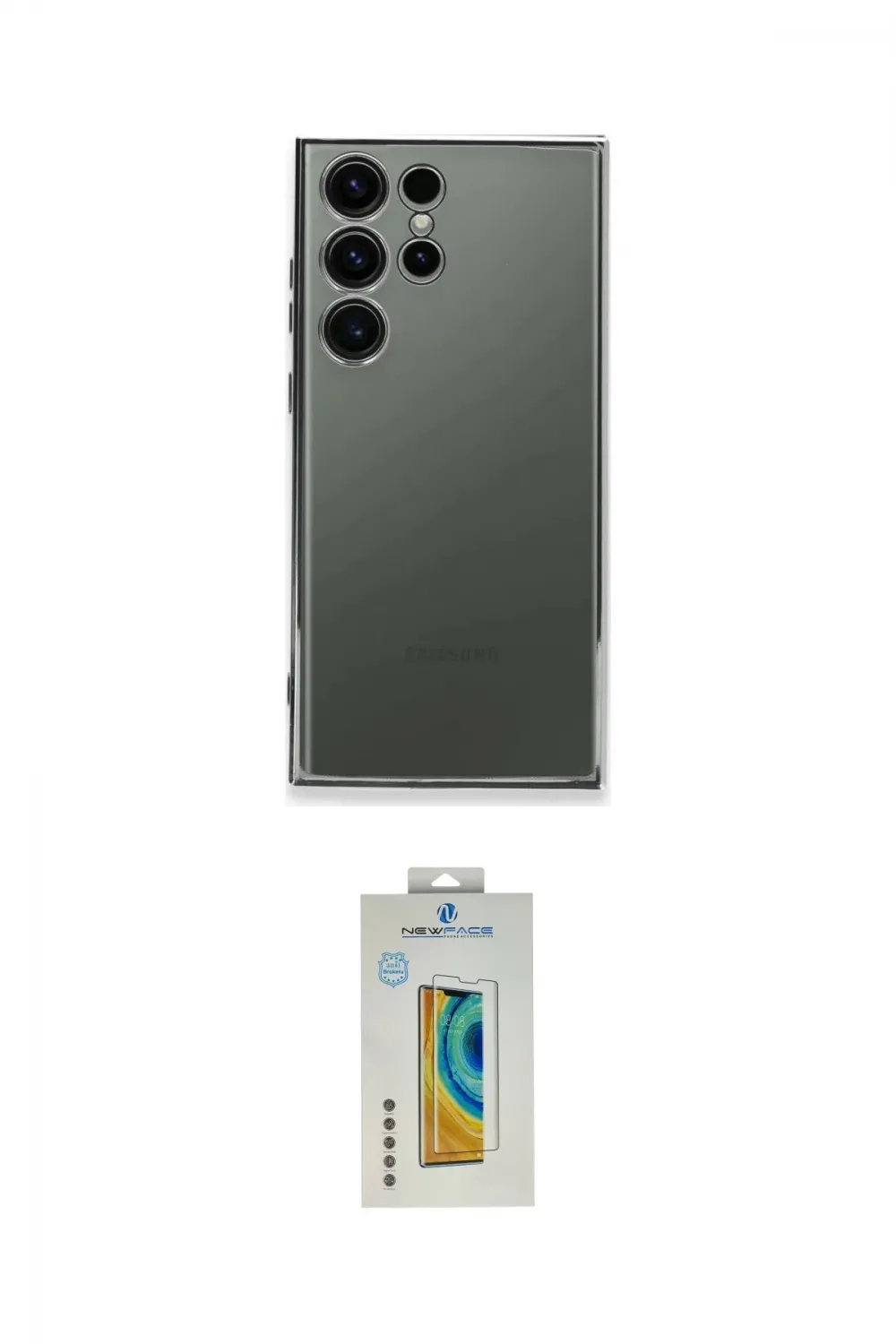 ieg™ Galaxy S24 Ultra Kılıf Vadi Minimal - Siyah Polymer Nano Ekran Koruyucu