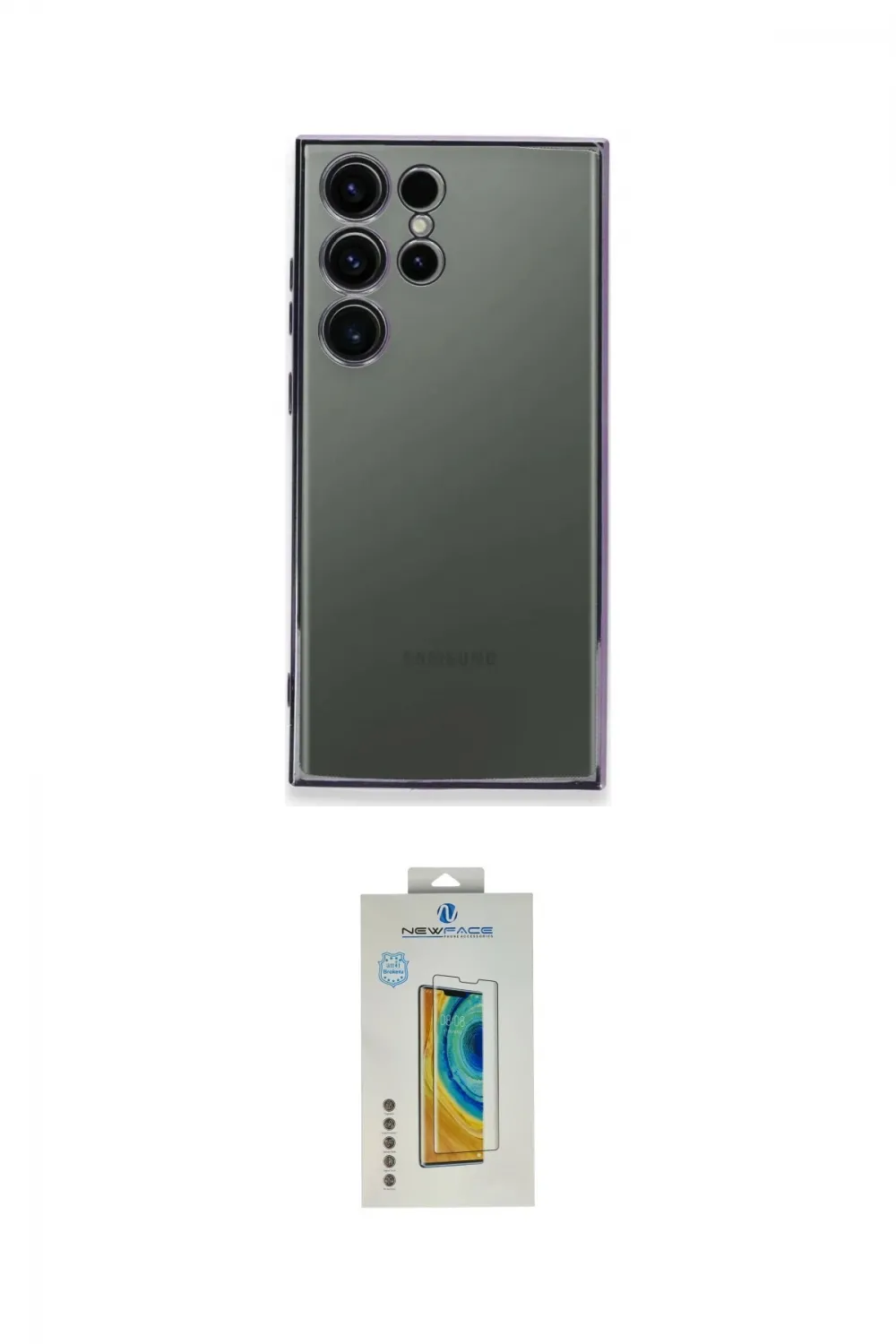ieg™ Galaxy S24 Ultra Kılıf Vadi Minimal - Siyah Polymer Nano Ekran Koruyucu