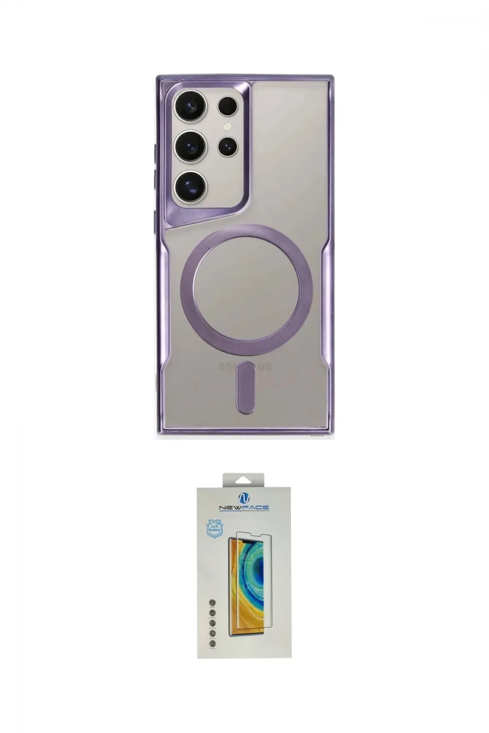 ieg™ Galaxy S24 Ultra Kılıf Yadigar Klasik Özel Seri - Siyah Polymer Nano Ekran Koruyucu