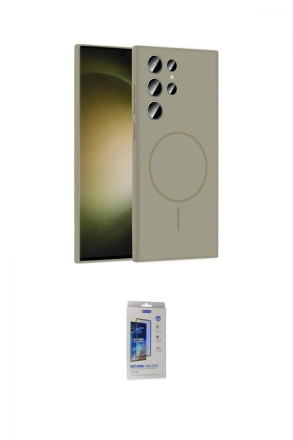 ieg™ Galaxy S24 Ultra Kılıf Yankı Form Serisi - Siyah Durable Full Glue Curved Cam