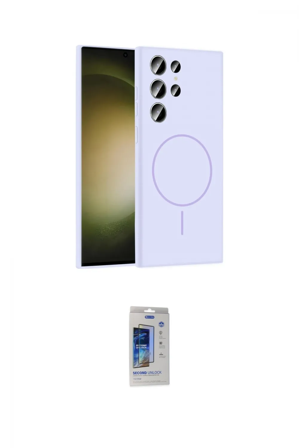 ieg™ Galaxy S24 Ultra Kılıf Yankı Form Serisi - Siyah Durable Full Glue Curved Cam