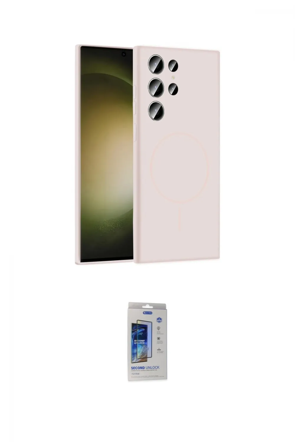 ieg™ Galaxy S24 Ultra Kılıf Yankı Form Serisi - Siyah Durable Full Glue Curved Cam