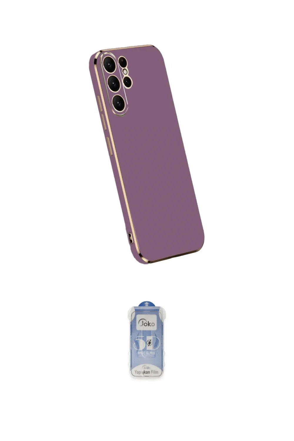ieg™ Galaxy S24 Ultra Kılıf Yankı Serisi - Siyah Joko Magic 5D Cam