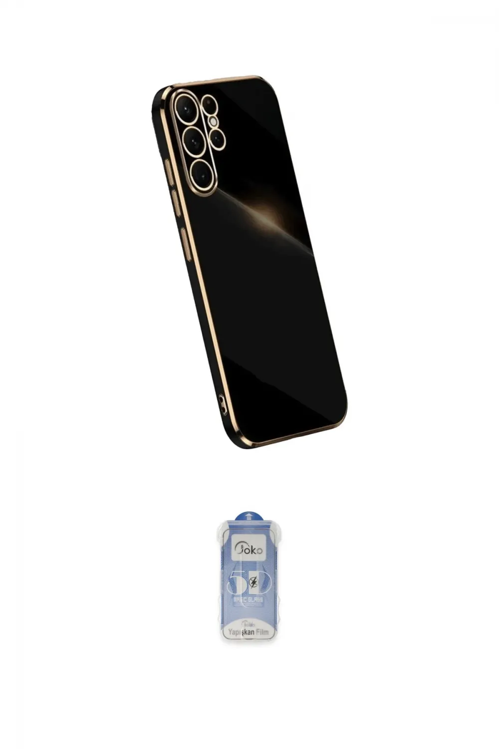 ieg™ Galaxy S24 Ultra Kılıf Yankı Serisi - Siyah Joko Magic 5D Cam
