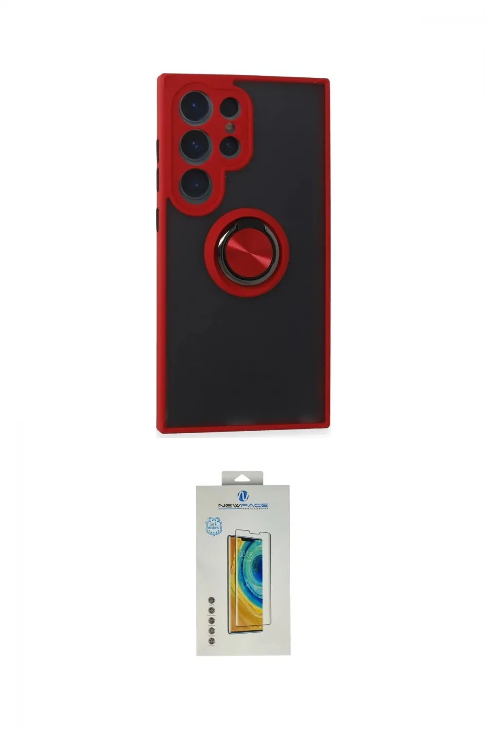 ieg™ Galaxy S24 Ultra Kılıf Yörünge Çizgi - Siyah Polymer Nano Ekran Koruyucu