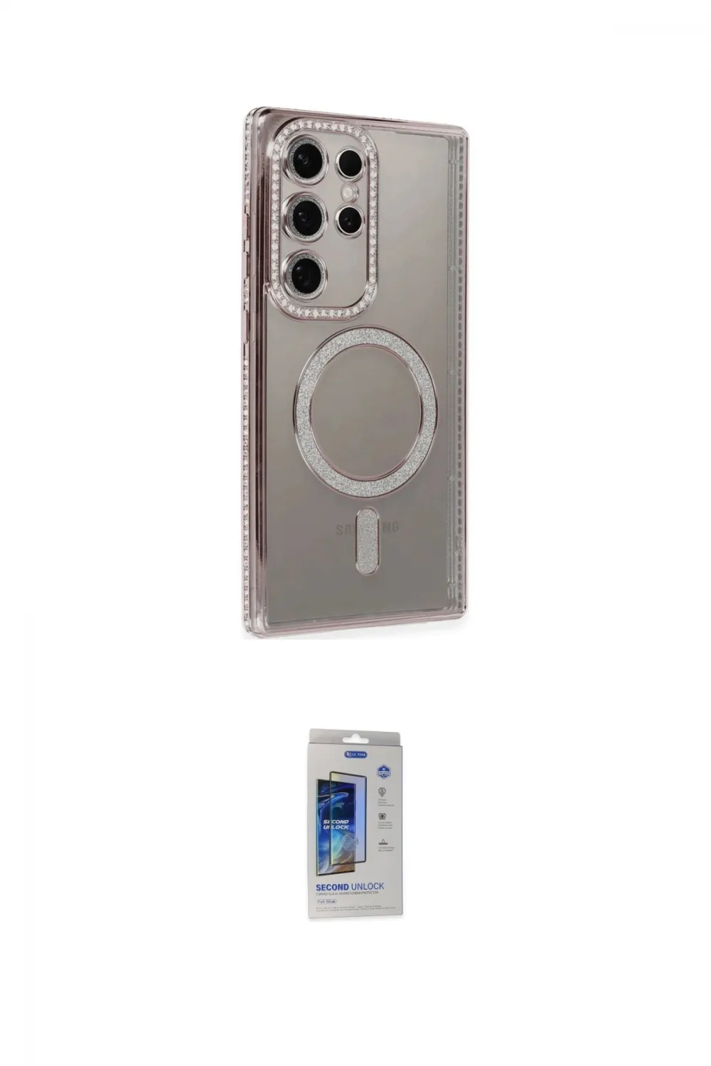 ieg™ Galaxy S24 Ultra Kılıf Zirve Doku Prime - Siyah Durable Full Glue Curved Cam