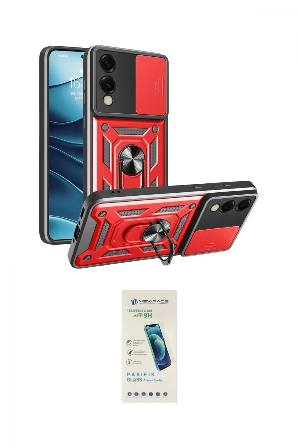 ieg™ Galaxy S25 Edge Kılıf Ahenk Klasik - Şeffaf Pasifik Cam Ekran Koruyucu