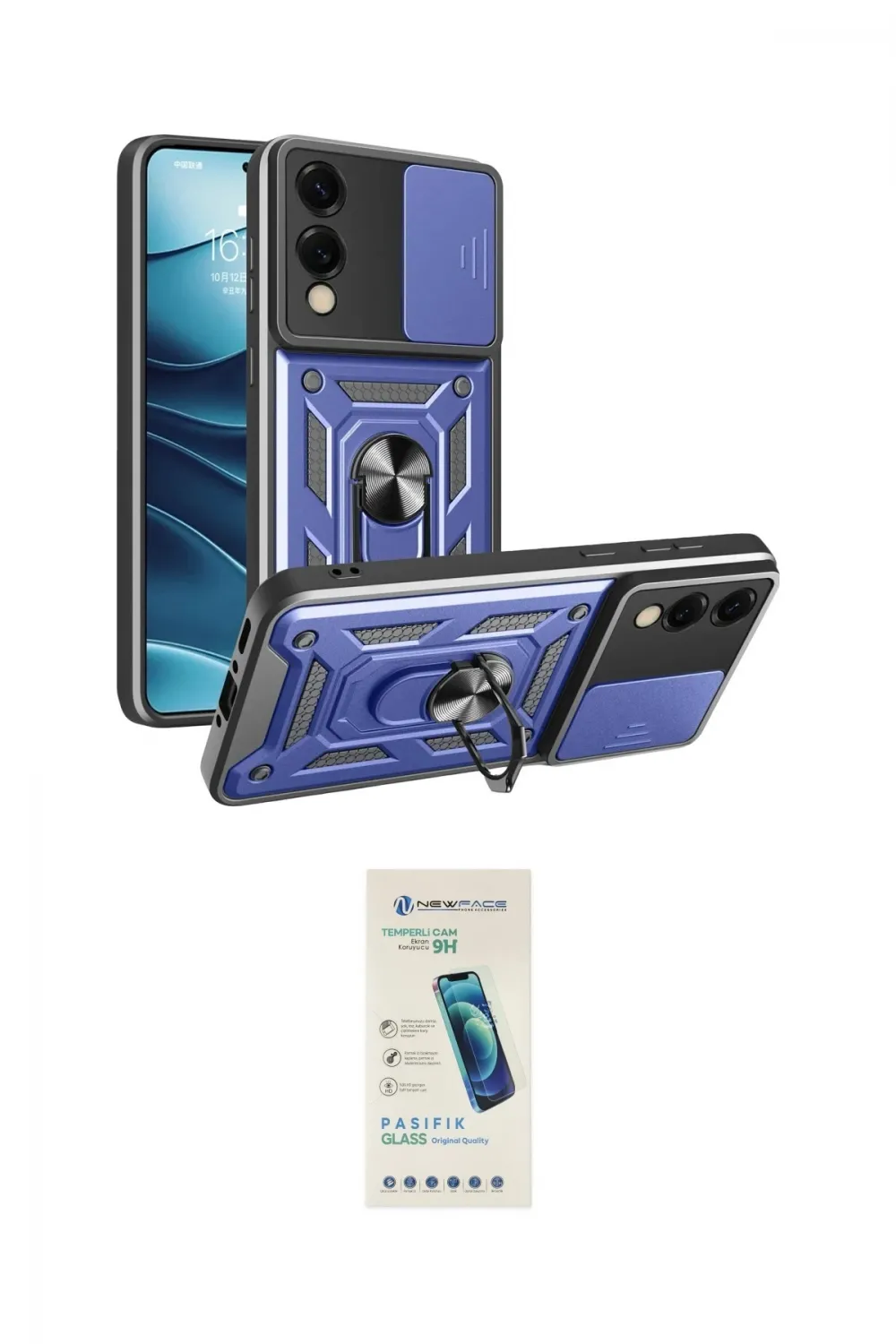 ieg™ Galaxy S25 Edge Kılıf Ahenk Klasik - Şeffaf Pasifik Cam Ekran Koruyucu