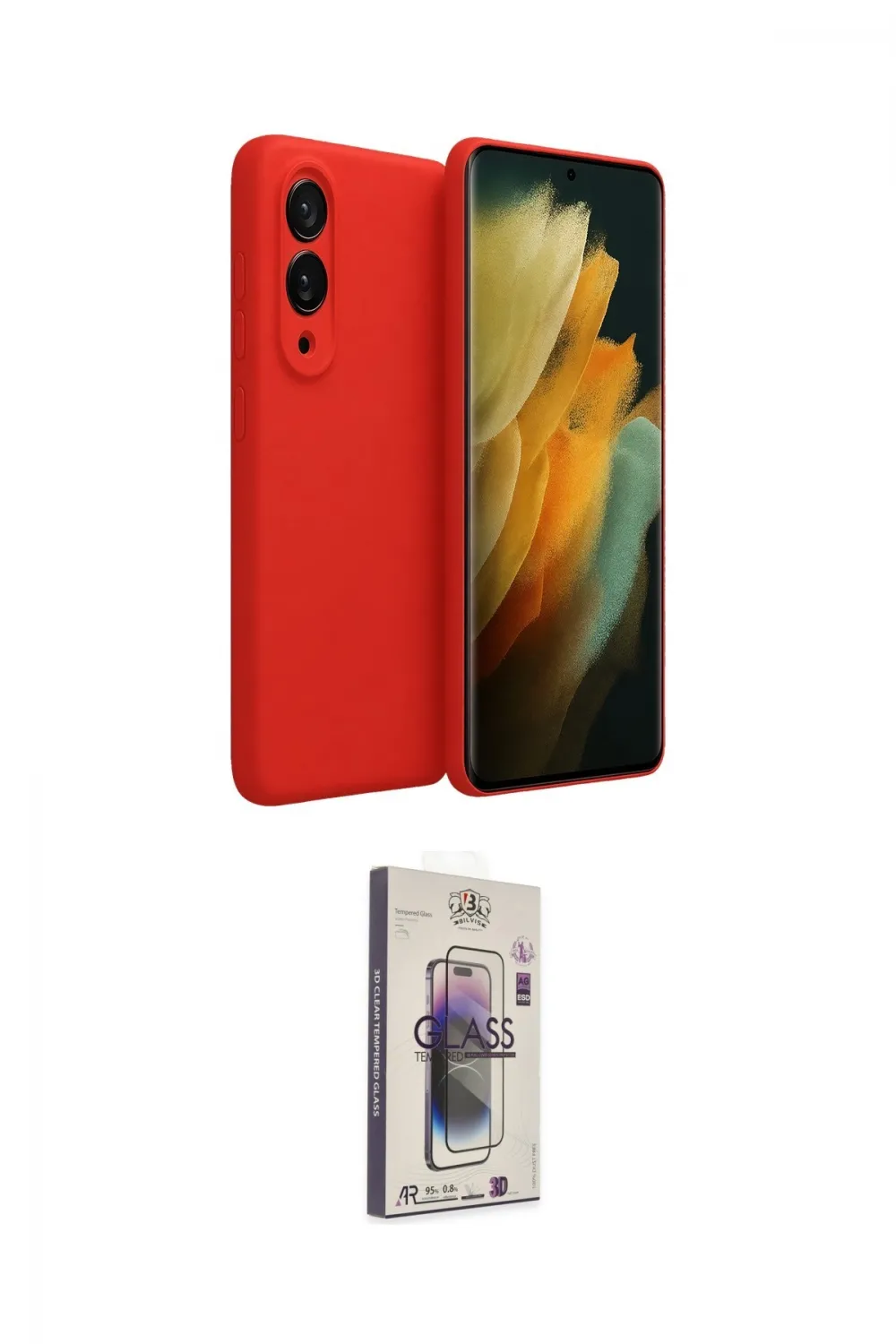ieg™ Galaxy S25 Edge Kılıf Kozmos Yansıma Özel Seri - Siyah Bilvis 3D Cam Ekran Koruyucu