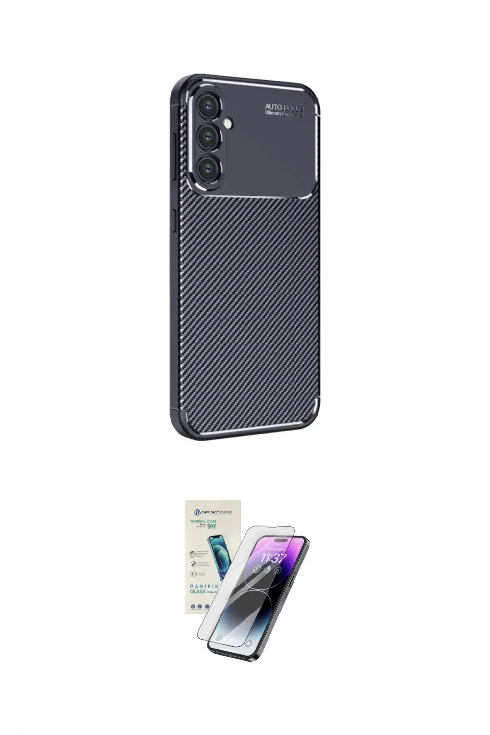 ieg™ Galaxy S25 Kılıf Eksen Form Prime - Şeffaf Pasifik Cam Ekran Koruyucu