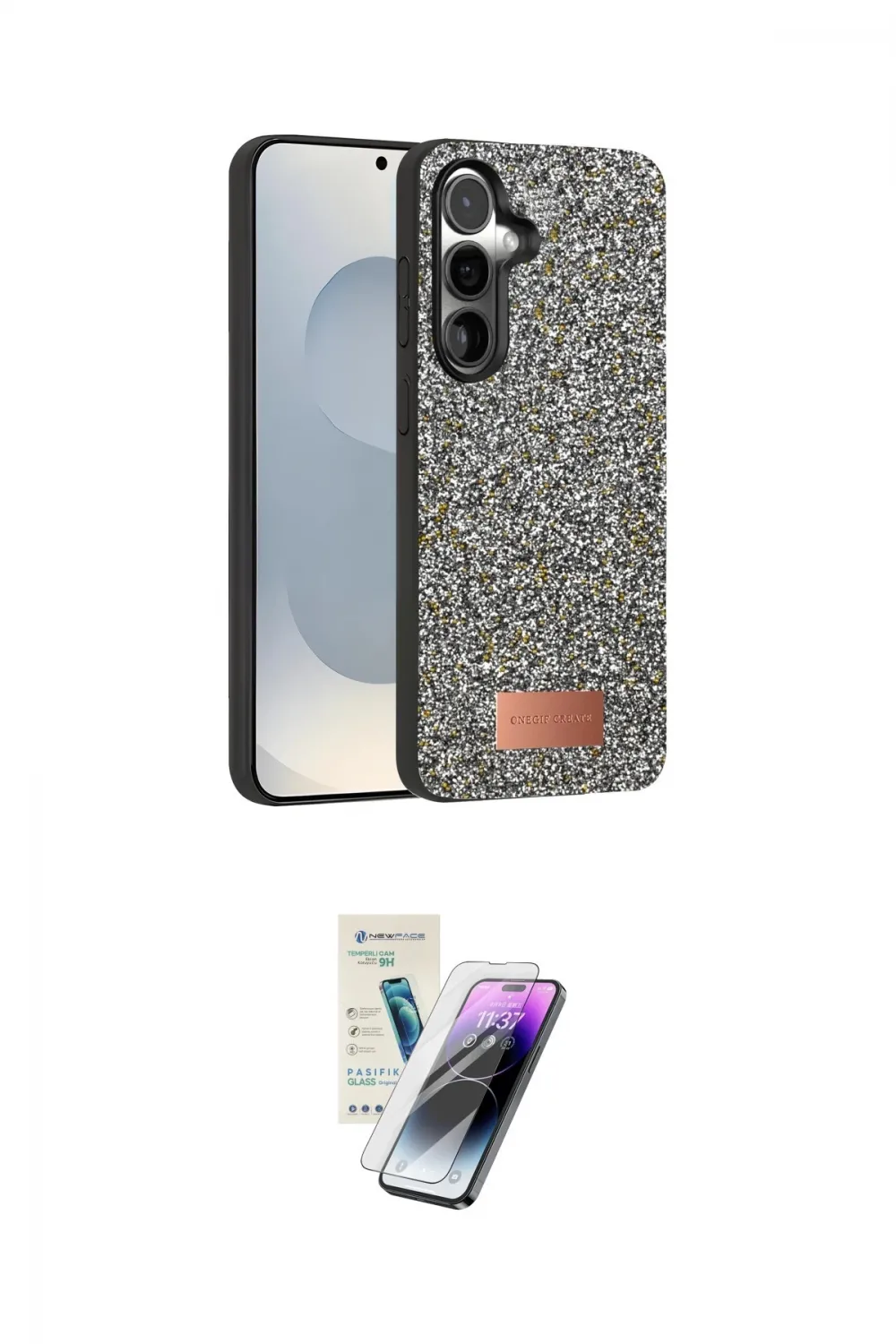 ieg™ Galaxy S25 Kılıf Vadi Klasik Serisi - Şeffaf Pasifik Cam Ekran Koruyucu