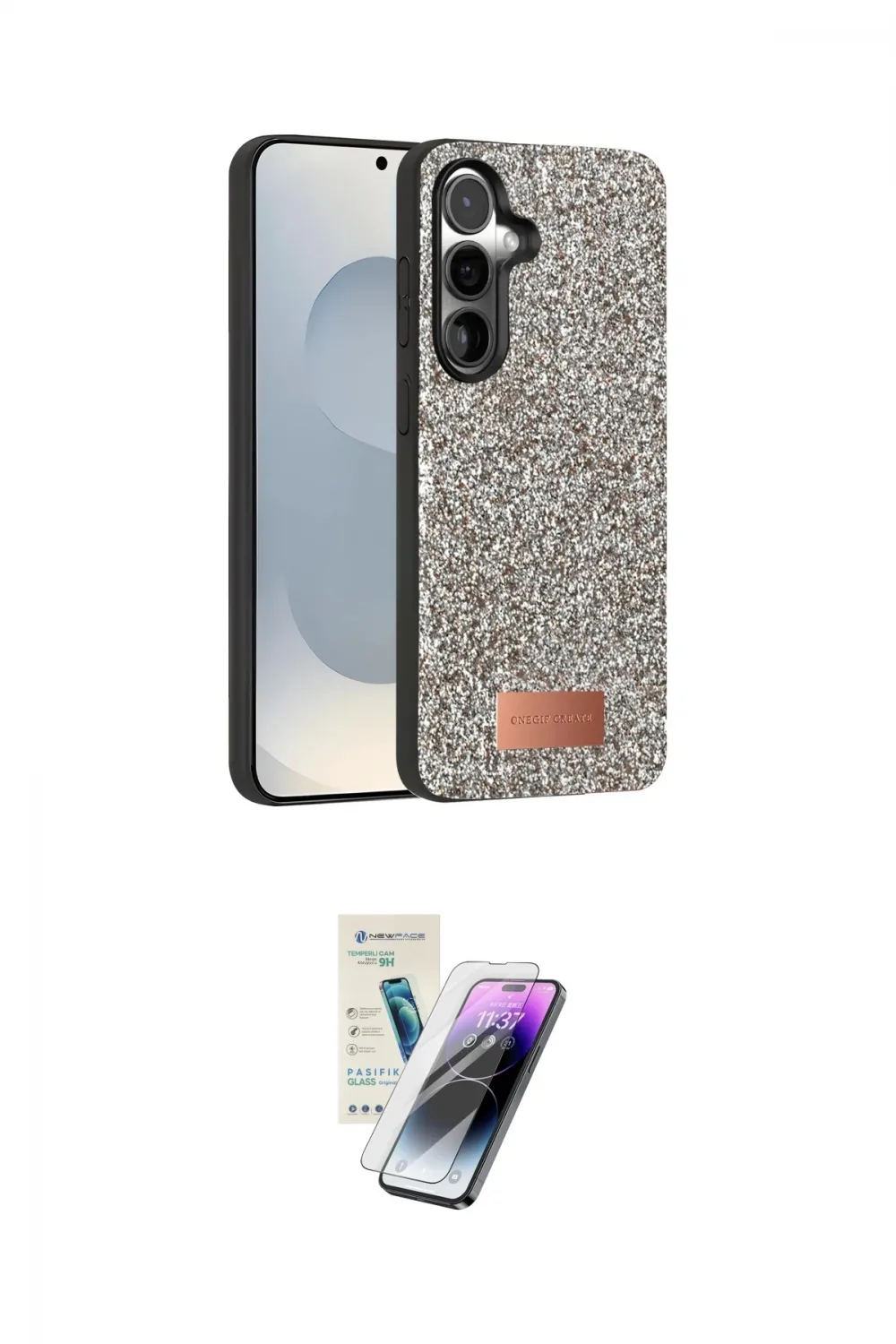 ieg™ Galaxy S25 Kılıf Vadi Klasik Serisi - Şeffaf Pasifik Cam Ekran Koruyucu