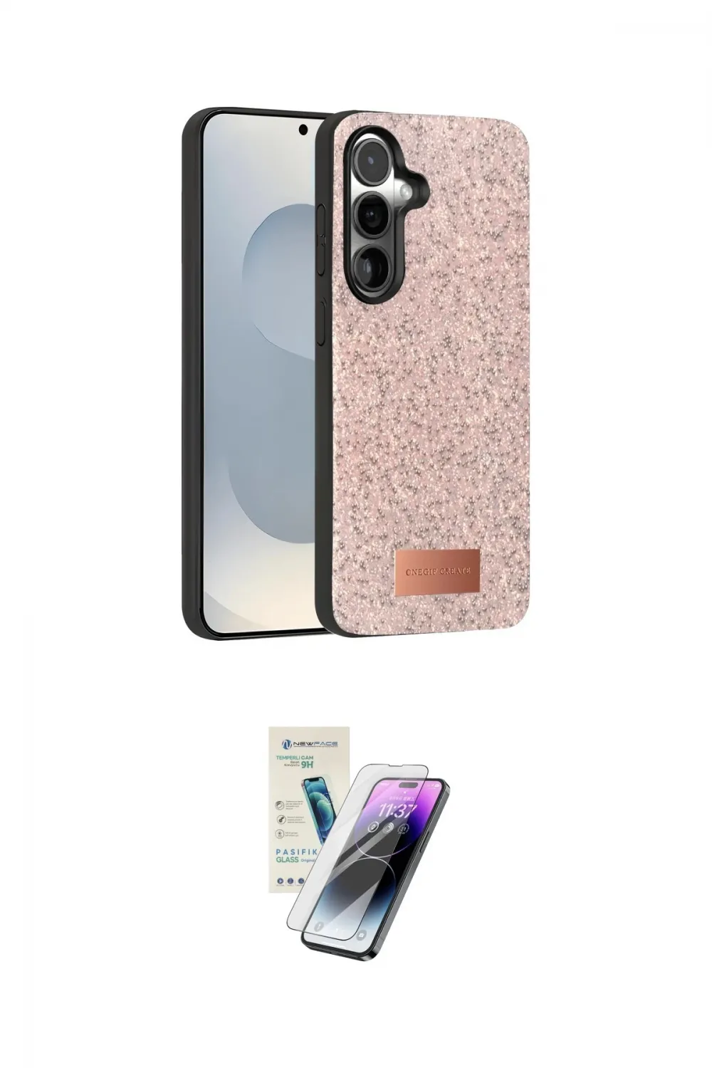 ieg™ Galaxy S25 Kılıf Vadi Klasik Serisi - Şeffaf Pasifik Cam Ekran Koruyucu