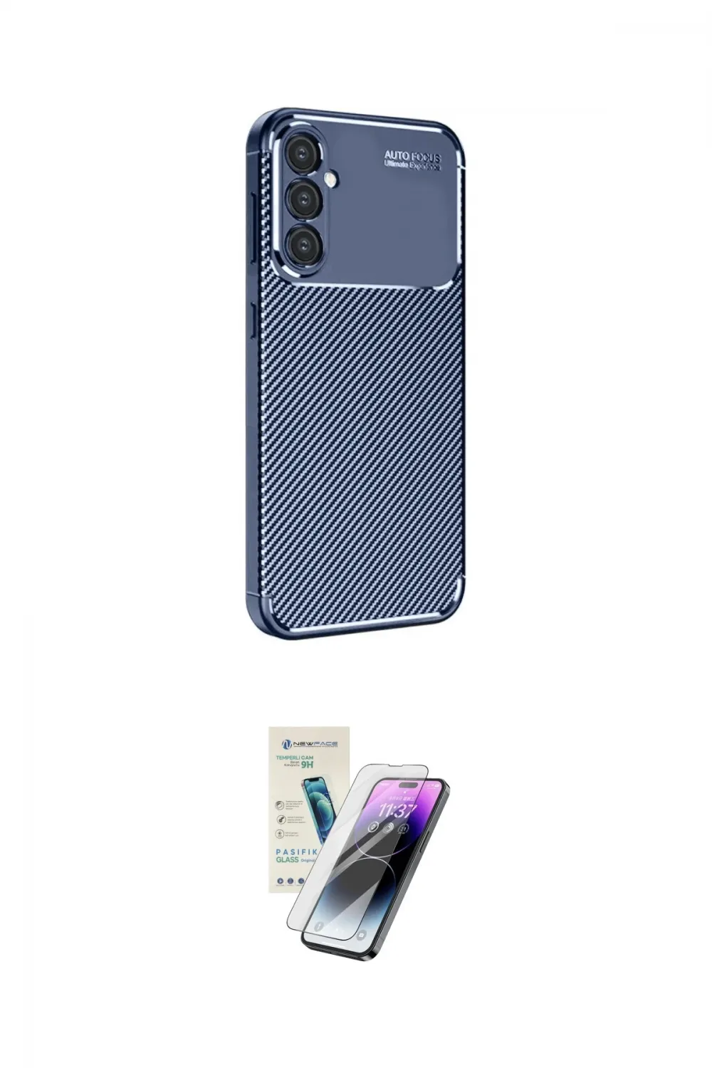 ieg™ Galaxy S25 Plus Kılıf Eksen Form Prime - Şeffaf Pasifik Cam Ekran Koruyucu