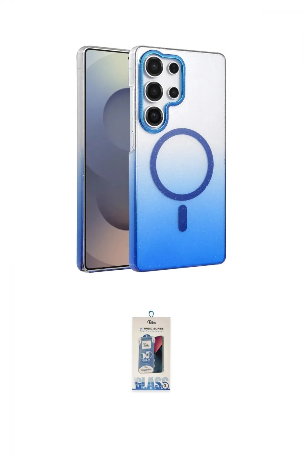 ieg™ Galaxy S25 Ultra Kılıf Ahenk Doku Özel Seri - Siyah Joko Magic 5D Cam