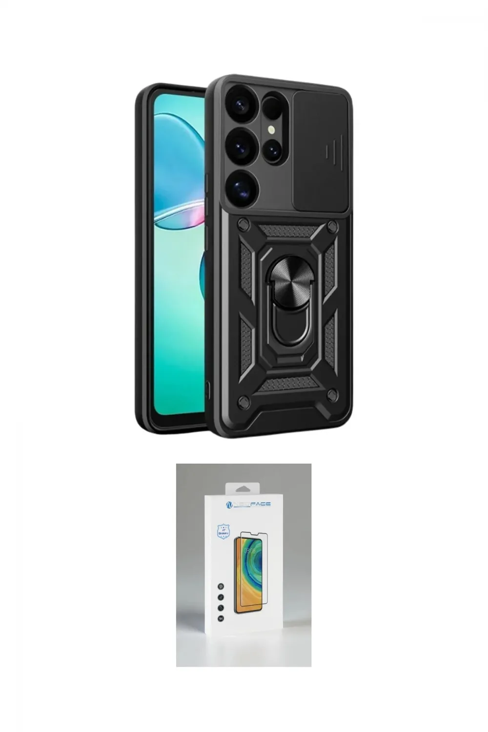 ieg™ Galaxy S25 Ultra Kılıf Ahenk Klasik - Şeffaf Polymer Nano Ekran Koruyucu