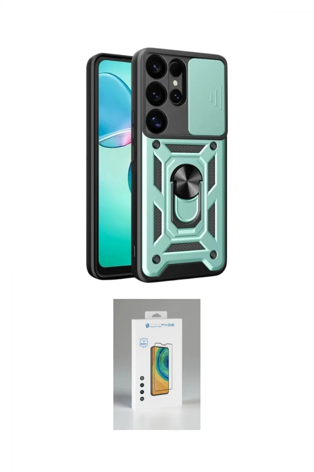 ieg™ Galaxy S25 Ultra Kılıf Ahenk Klasik - Şeffaf Polymer Nano Ekran Koruyucu