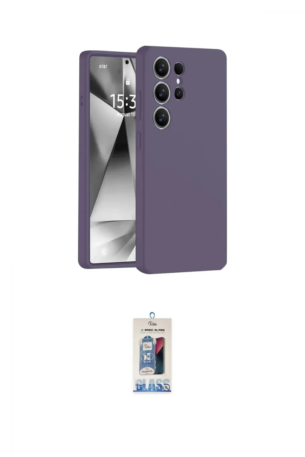 ieg™ Galaxy S25 Ultra Kılıf Ahenk Serisi - Siyah Joko Magic 5D Cam