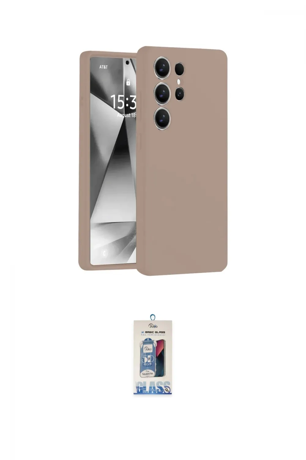 ieg™ Galaxy S25 Ultra Kılıf Ahenk Serisi - Siyah Joko Magic 5D Cam