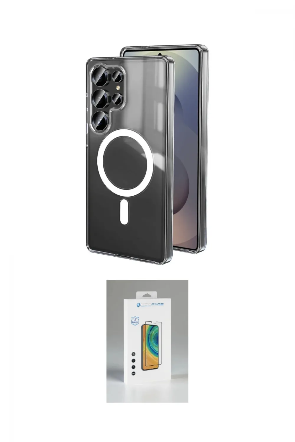 ieg™ Galaxy S25 Ultra Kılıf Ahenk Yansıma Prime - Şeffaf Polymer Nano Ekran Koruyucu