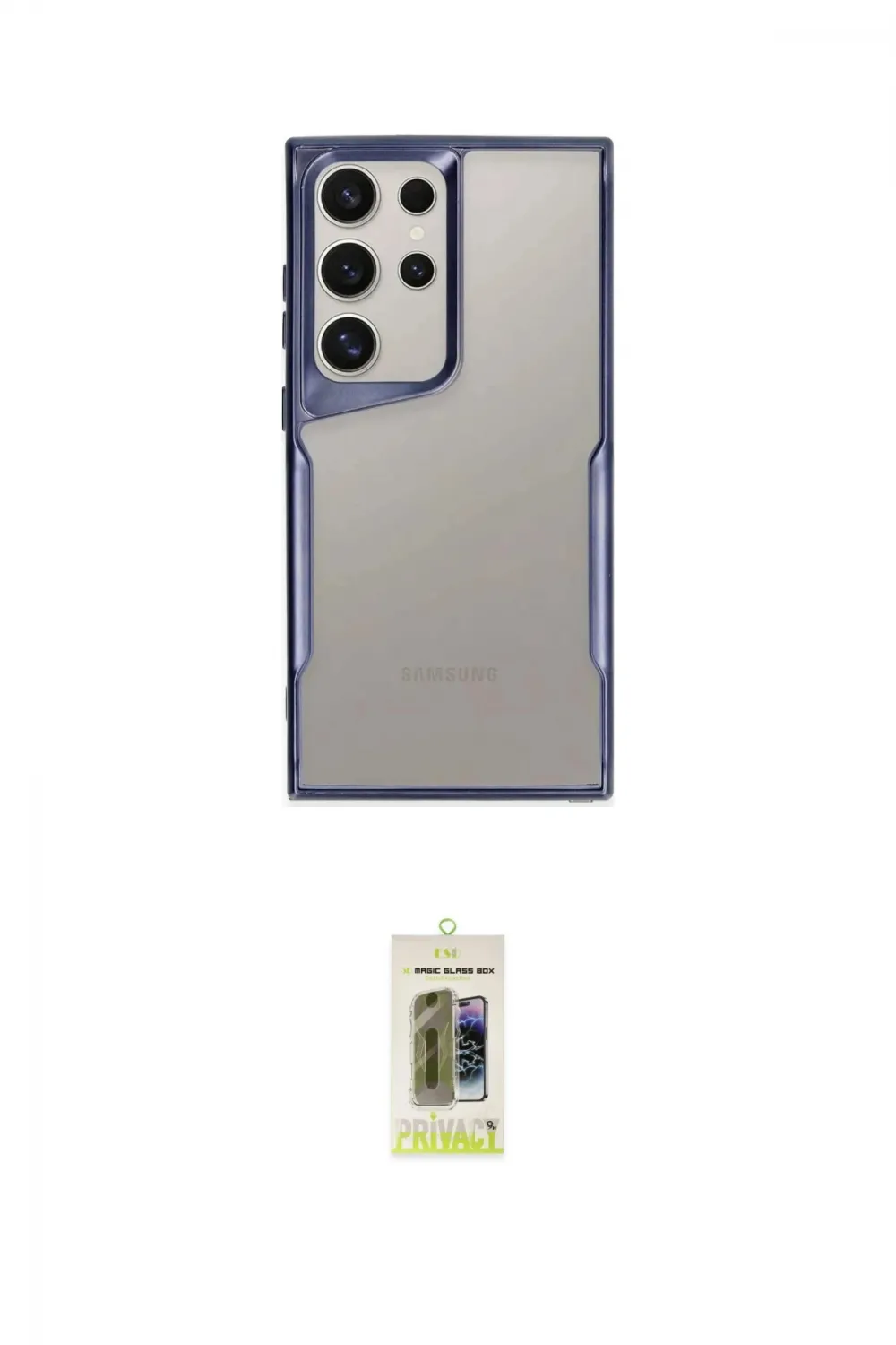 ieg™ Galaxy S25 Ultra Kılıf Akış Çizgi Koleksiyonu - Siyah Joko Magic 5D Hayalet Cam