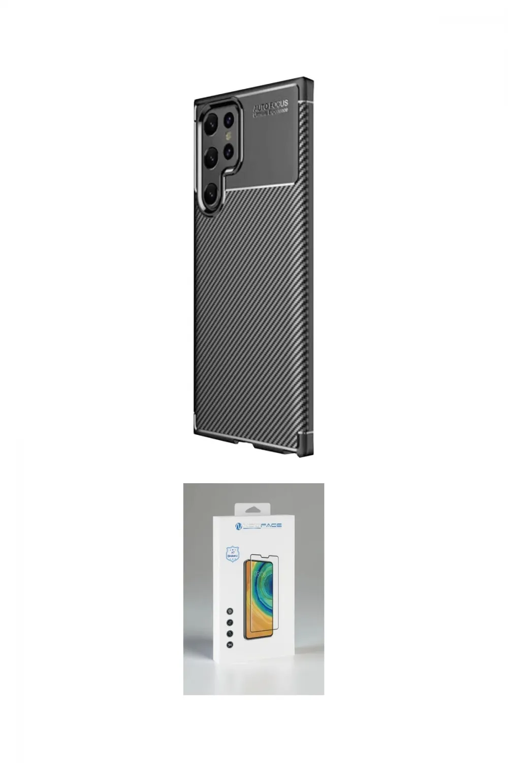 ieg™ Galaxy S25 Ultra Kılıf Eksen Form Prime - Şeffaf Polymer Nano Ekran Koruyucu