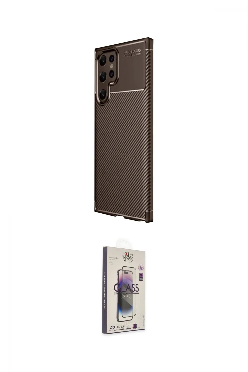 ieg™ Galaxy S25 Ultra Kılıf Eksen Form Prime - Siyah Bilvis 3D Cam Ekran Koruyucu
