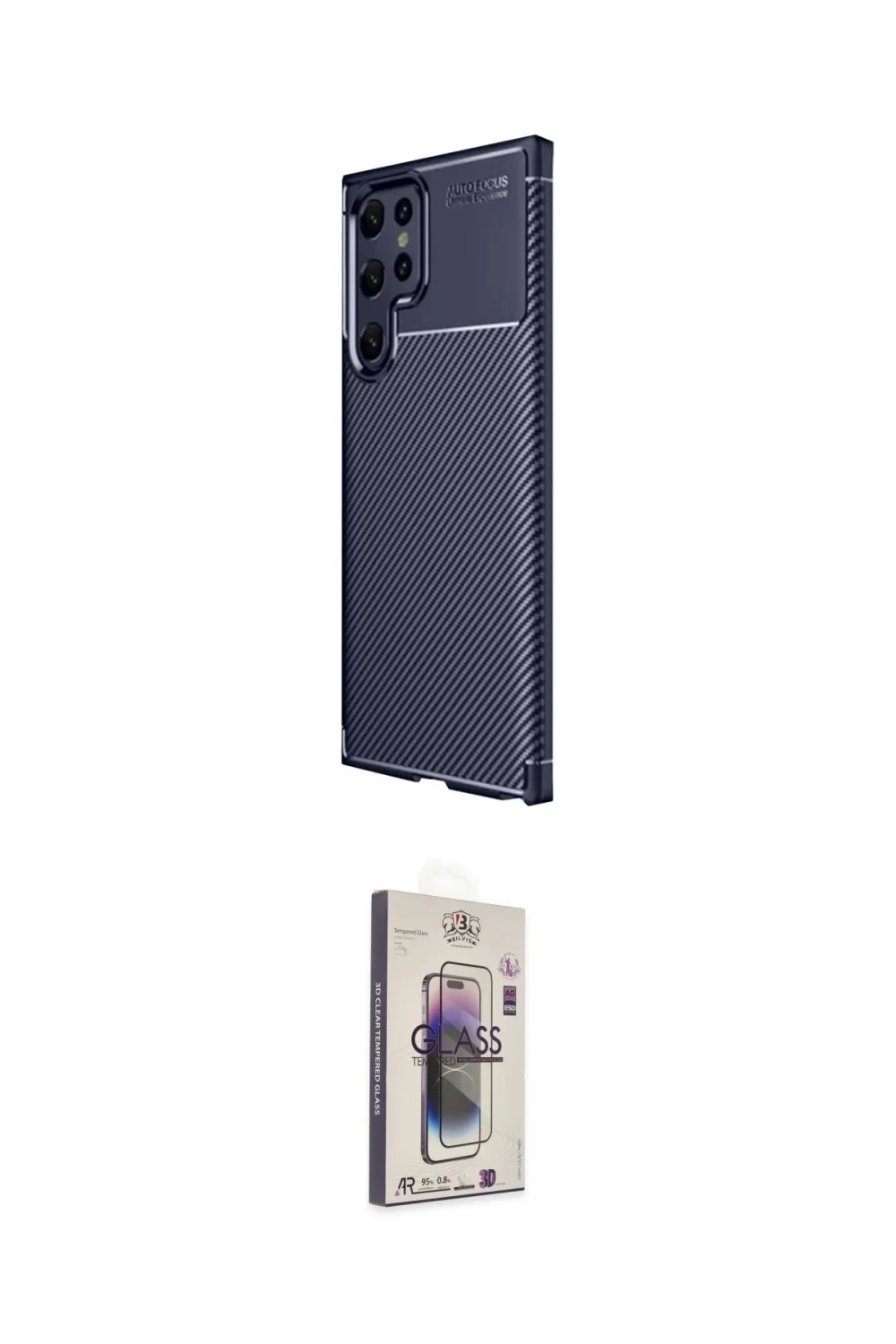 ieg™ Galaxy S25 Ultra Kılıf Eksen Form Prime - Siyah Bilvis 3D Cam Ekran Koruyucu