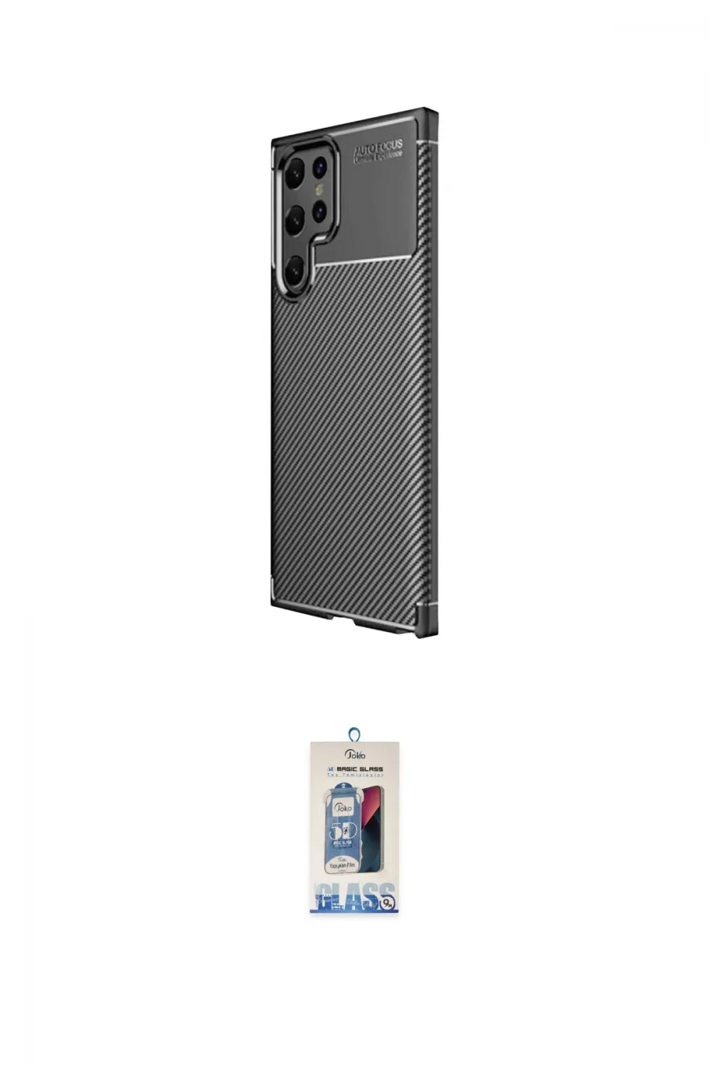 ieg™ Galaxy S25 Ultra Kılıf Eksen Form Prime - Siyah Joko Magic 5D Cam