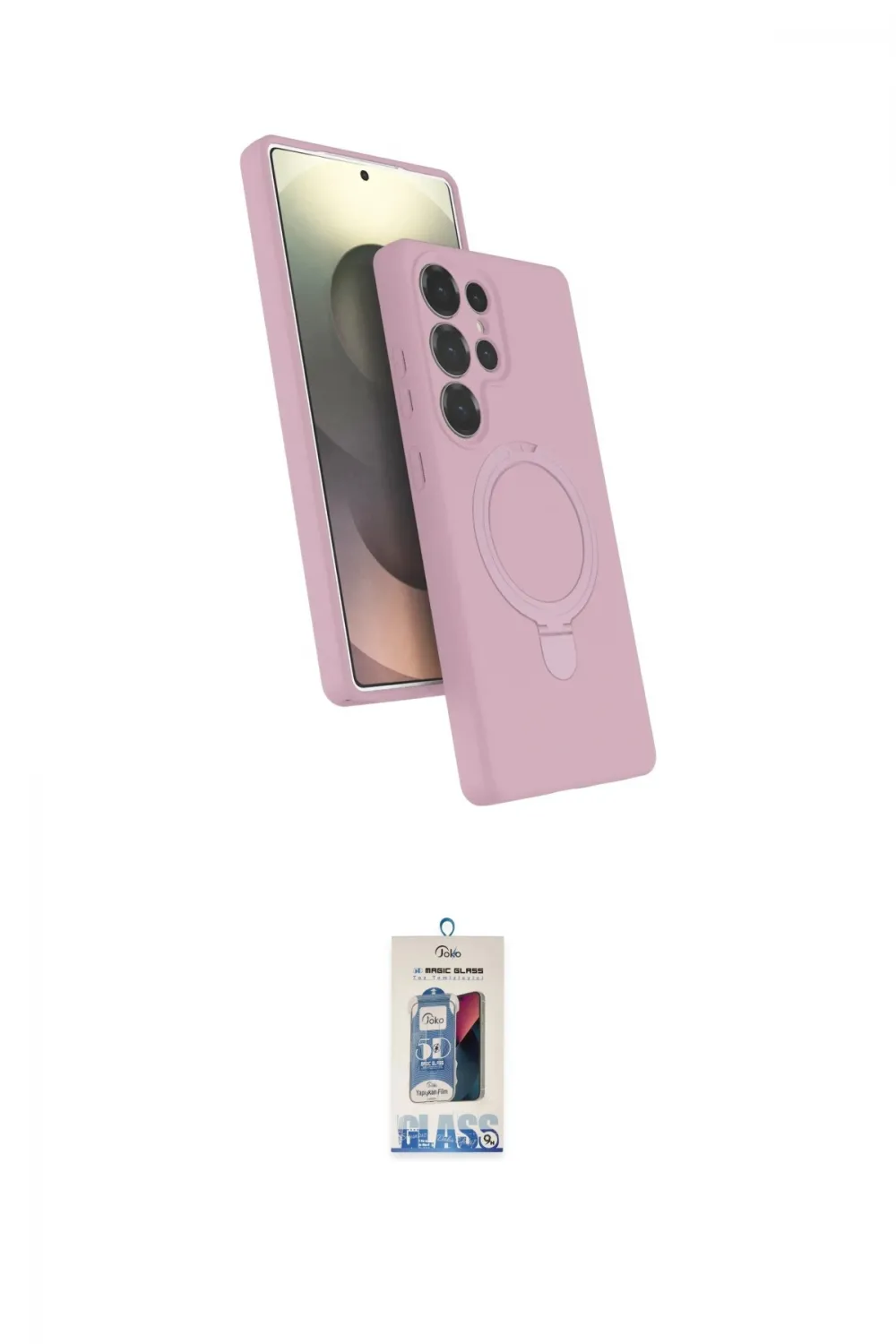 ieg™ Galaxy S25 Ultra Kılıf İz Işık Koleksiyonu - Siyah Joko Magic 5D Cam