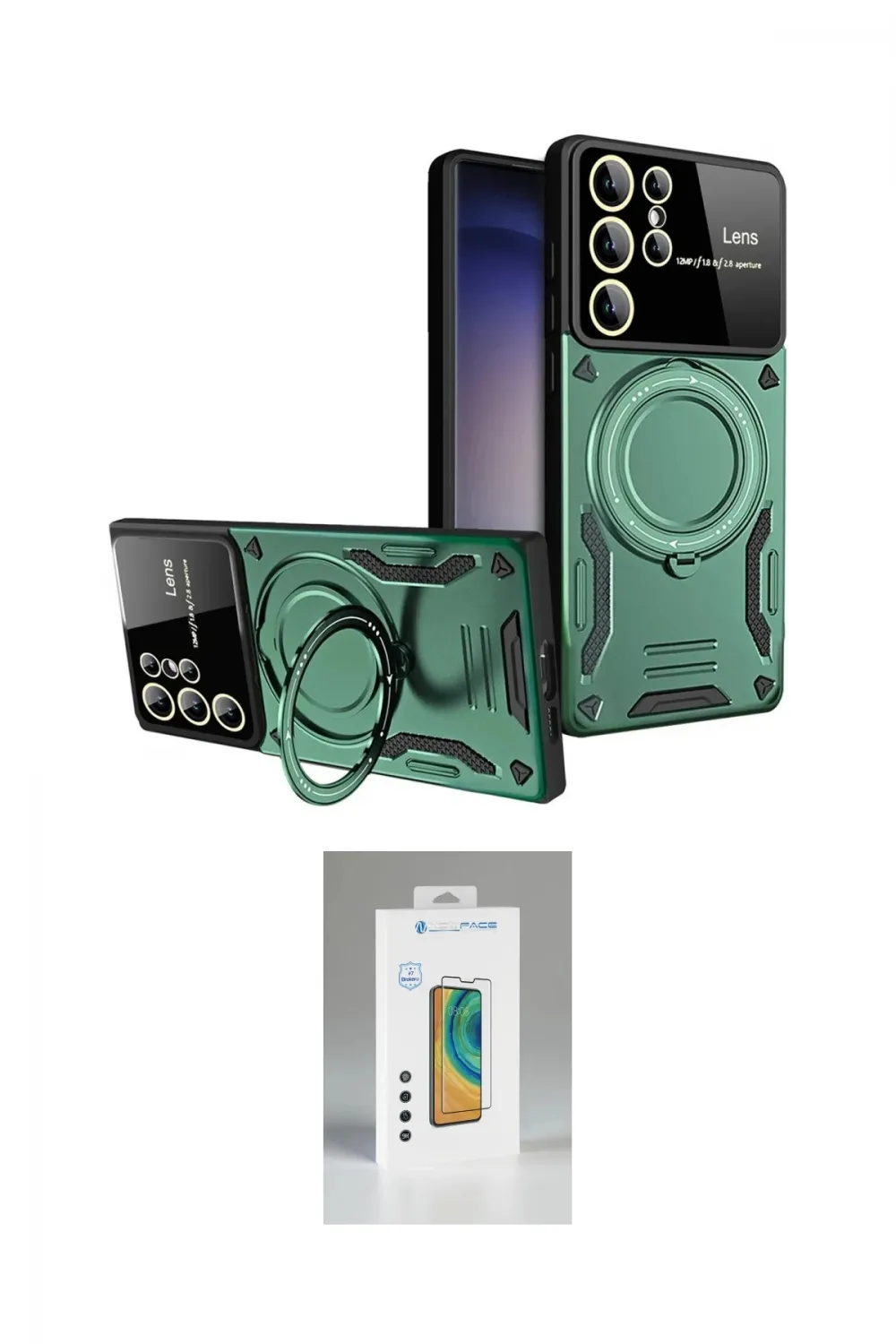 ieg™ Galaxy S25 Ultra Kılıf Kıvılcım Modern Serisi - Şeffaf Polymer Nano Ekran Koruyucu