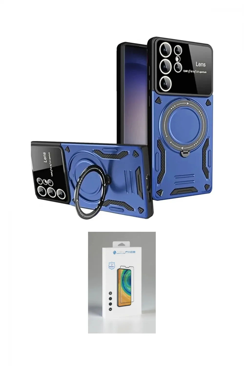 ieg™ Galaxy S25 Ultra Kılıf Kıvılcım Modern Serisi - Şeffaf Polymer Nano Ekran Koruyucu