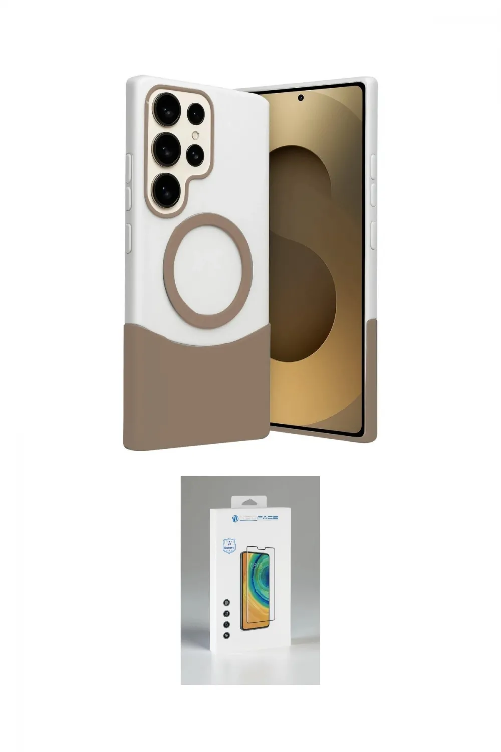 ieg™ Galaxy S25 Ultra Kılıf Kozmos Form Özel Seri - Şeffaf Polymer Nano Ekran Koruyucu
