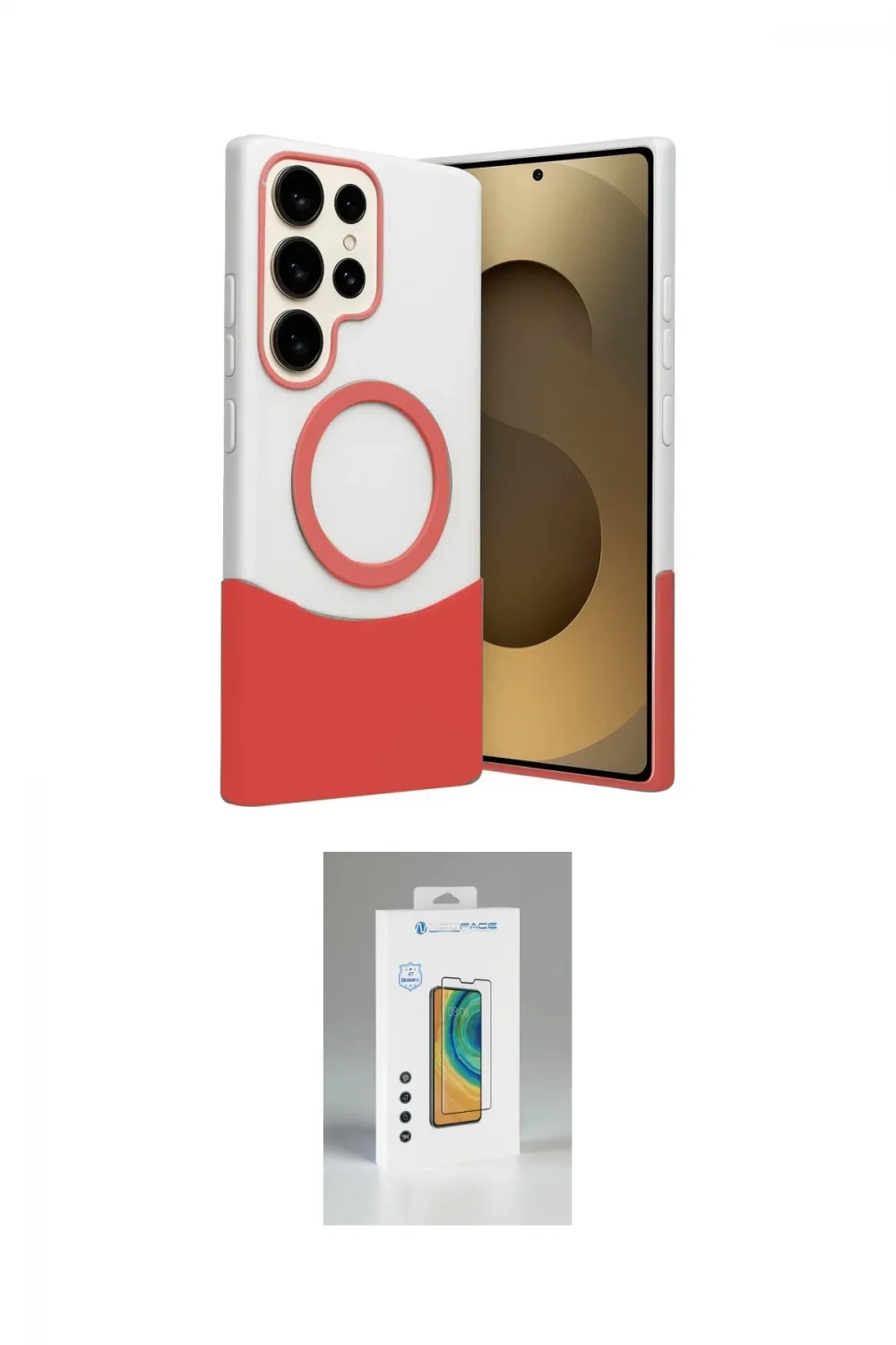 ieg™ Galaxy S25 Ultra Kılıf Kozmos Form Özel Seri - Şeffaf Polymer Nano Ekran Koruyucu