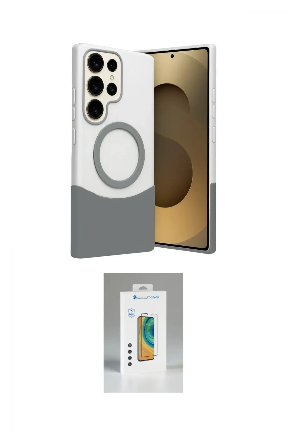ieg™ Galaxy S25 Ultra Kılıf Kozmos Form Özel Seri - Şeffaf Polymer Nano Ekran Koruyucu