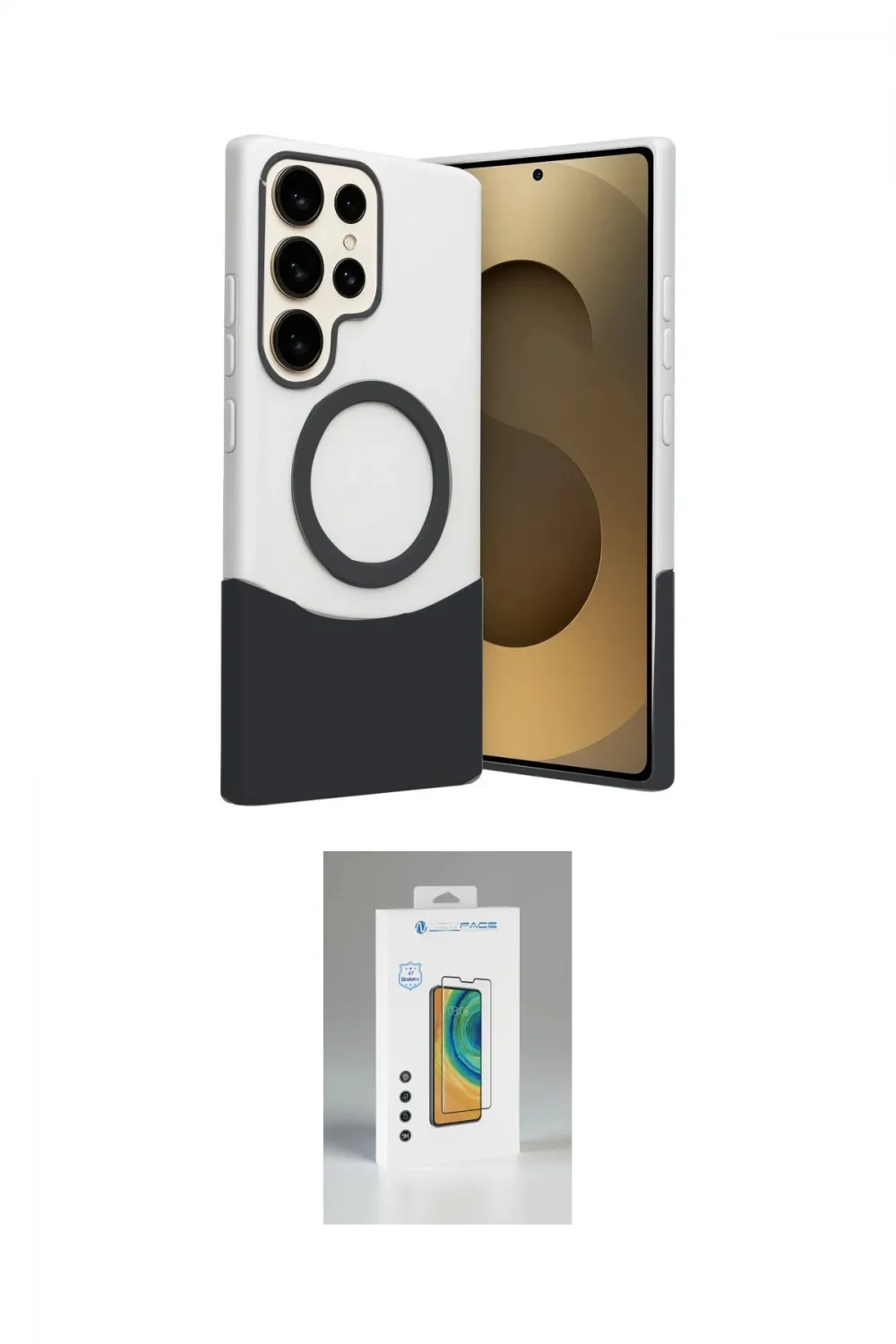 ieg™ Galaxy S25 Ultra Kılıf Kozmos Form Özel Seri - Şeffaf Polymer Nano Ekran Koruyucu