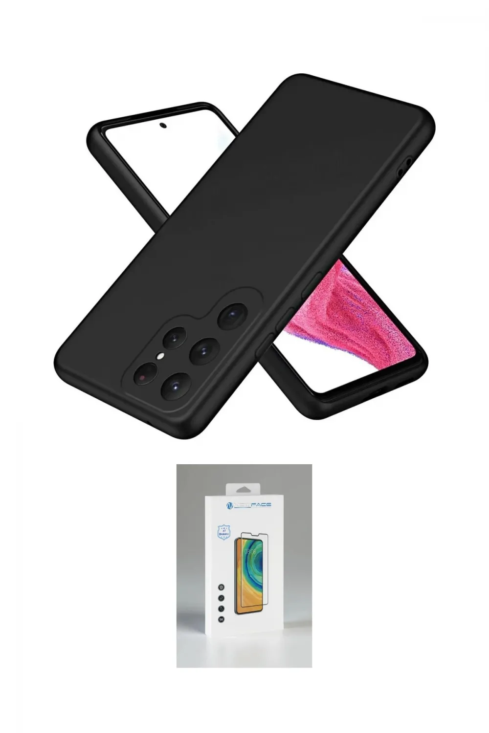 ieg™ Galaxy S25 Ultra Kılıf Kozmos Yansıma Özel Seri - Şeffaf Polymer Nano Ekran Koruyucu