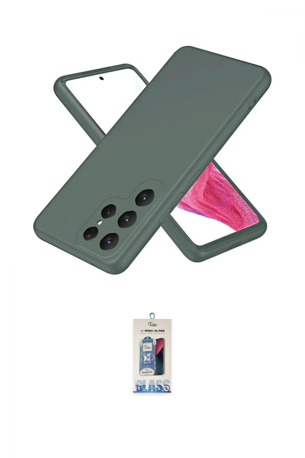 ieg™ Galaxy S25 Ultra Kılıf Kozmos Yansıma Özel Seri - Siyah Joko Magic 5D Cam