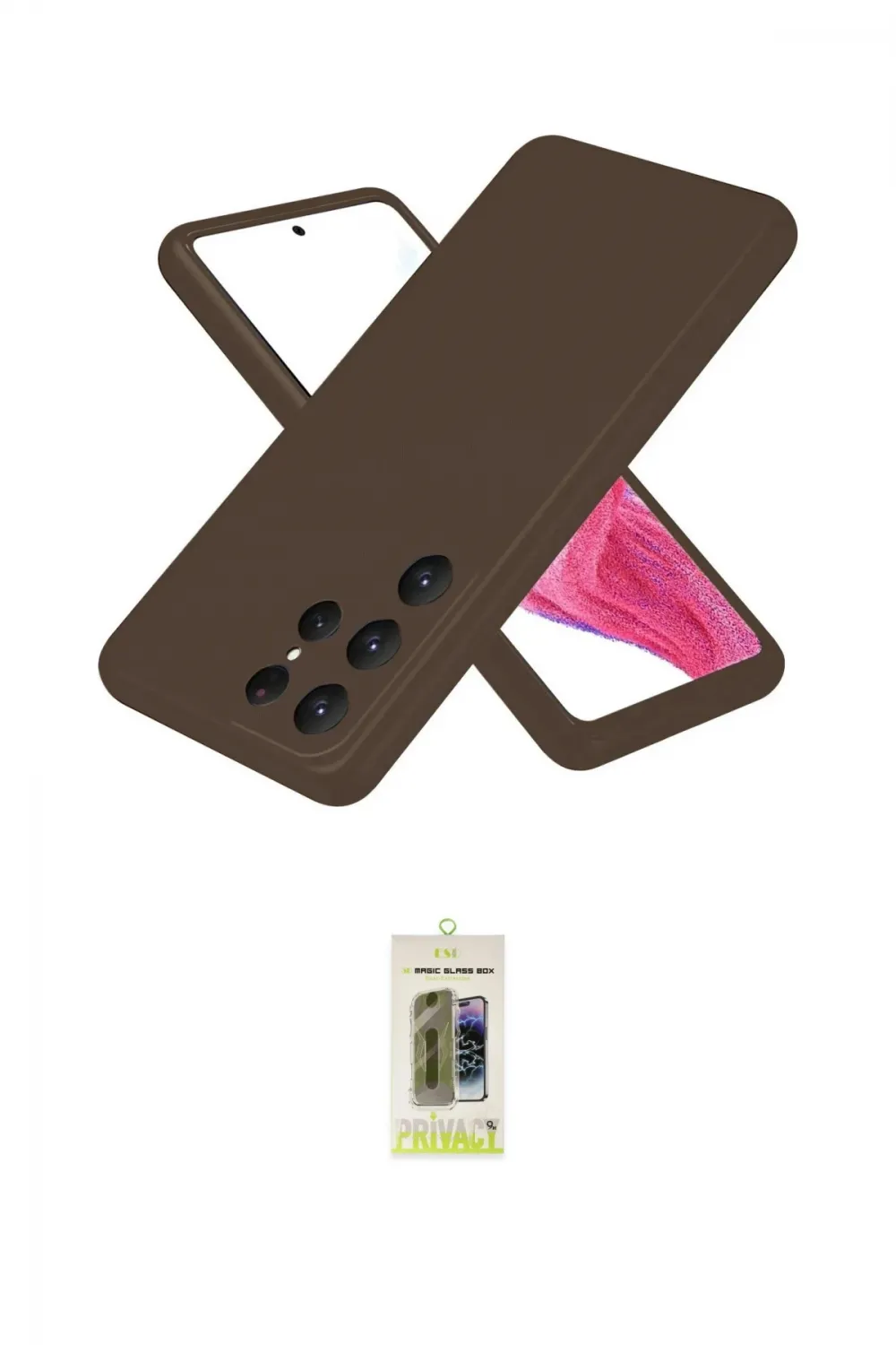 ieg™ Galaxy S25 Ultra Kılıf Kozmos Yansıma Özel Seri - Siyah Joko Magic 5D Hayalet Cam