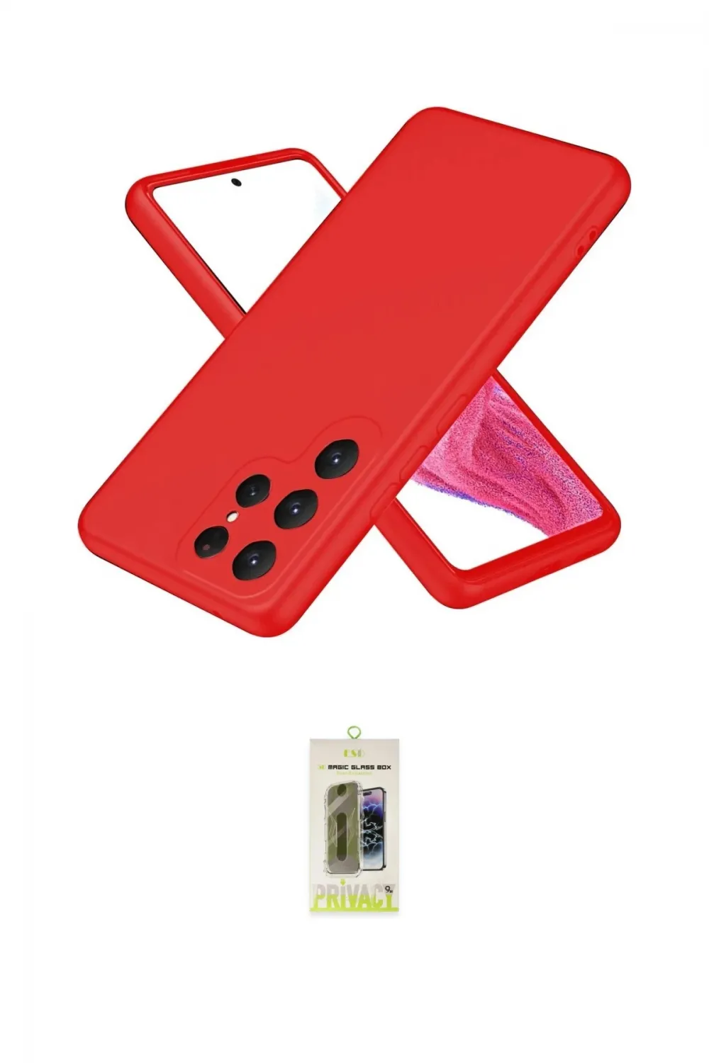 ieg™ Galaxy S25 Ultra Kılıf Kozmos Yansıma Özel Seri - Siyah Joko Magic 5D Hayalet Cam