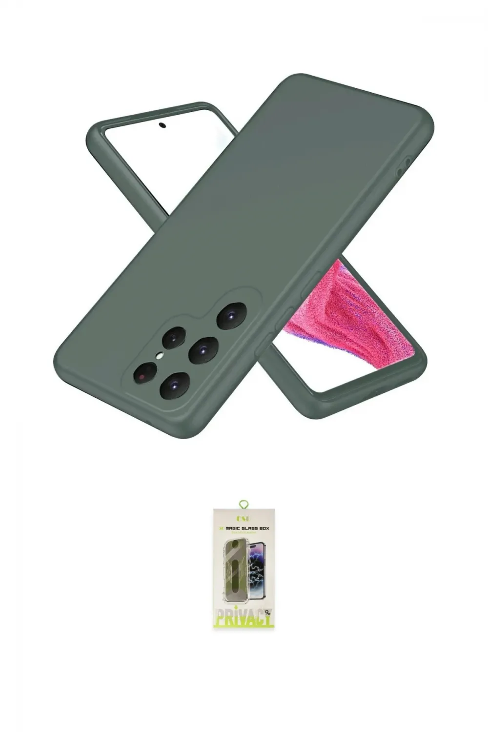 ieg™ Galaxy S25 Ultra Kılıf Kozmos Yansıma Özel Seri - Siyah Joko Magic 5D Hayalet Cam