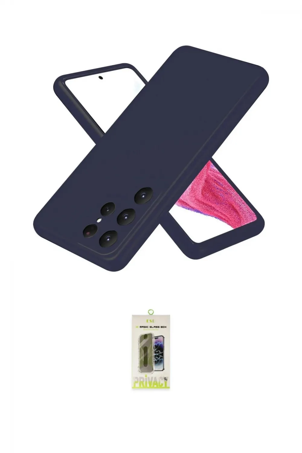 ieg™ Galaxy S25 Ultra Kılıf Kozmos Yansıma Özel Seri - Siyah Joko Magic 5D Hayalet Cam