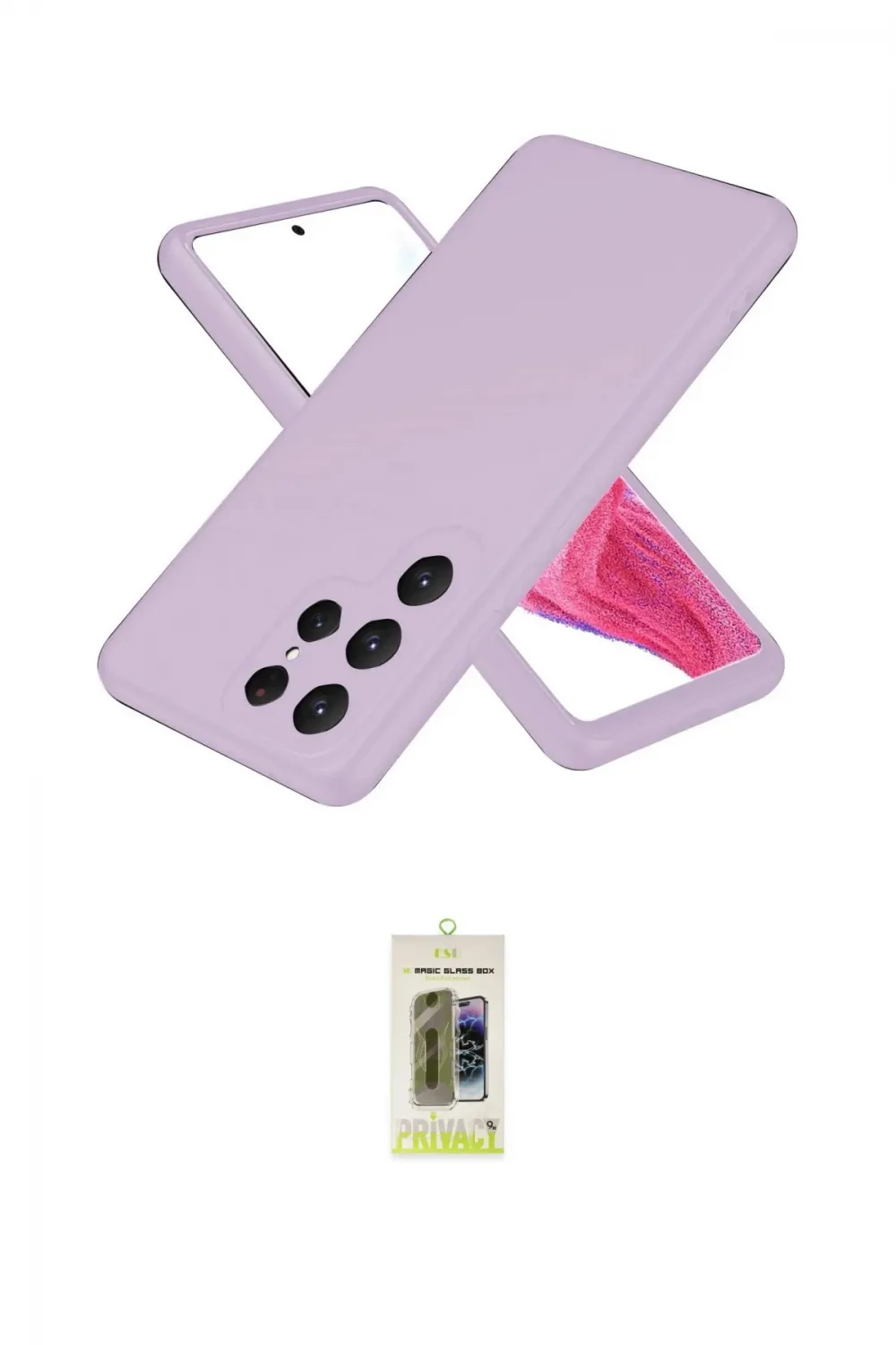 ieg™ Galaxy S25 Ultra Kılıf Kozmos Yansıma Özel Seri - Siyah Joko Magic 5D Hayalet Cam