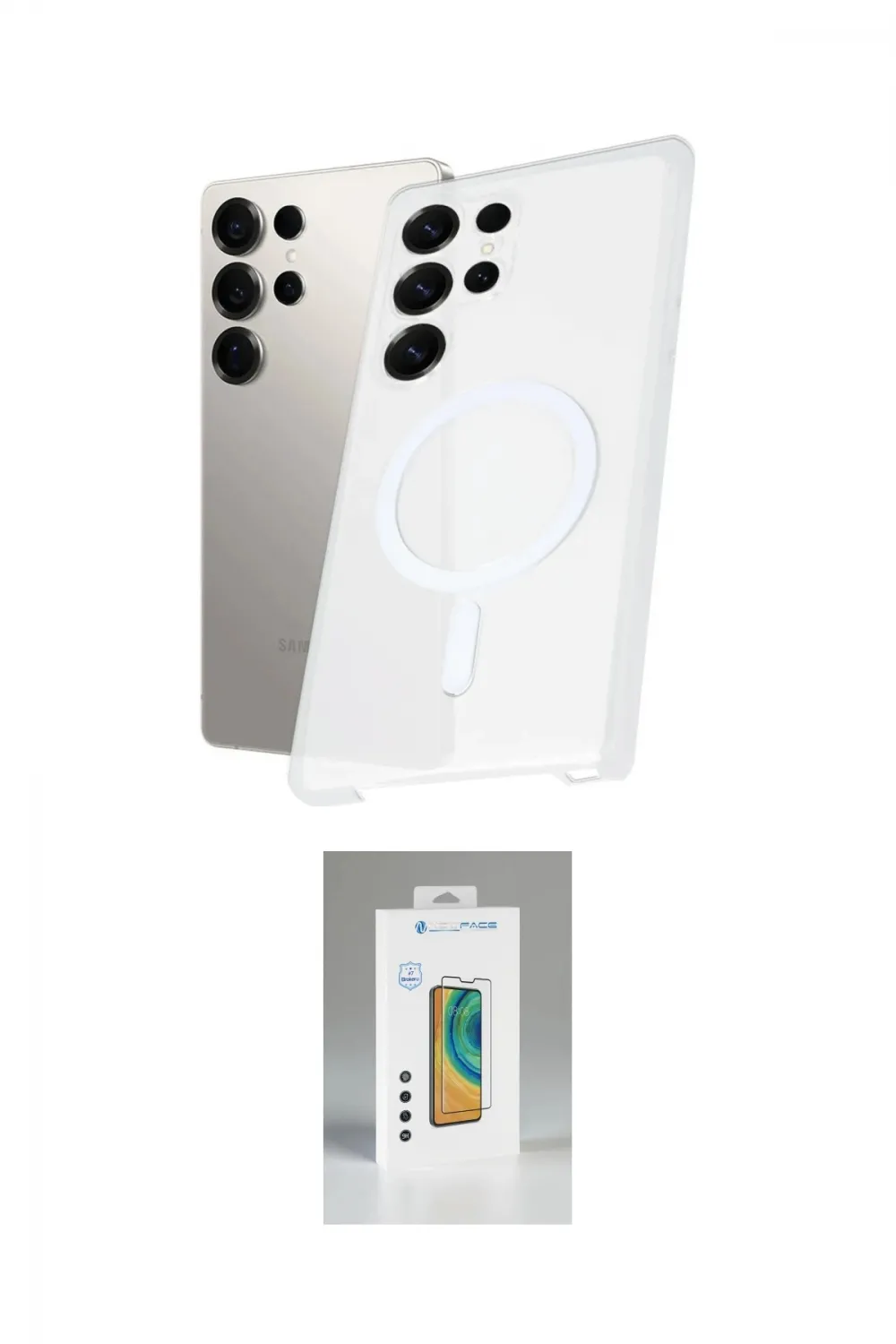 ieg™ Galaxy S25 Ultra Kılıf Kutup Minimal - Şeffaf Polymer Nano Ekran Koruyucu