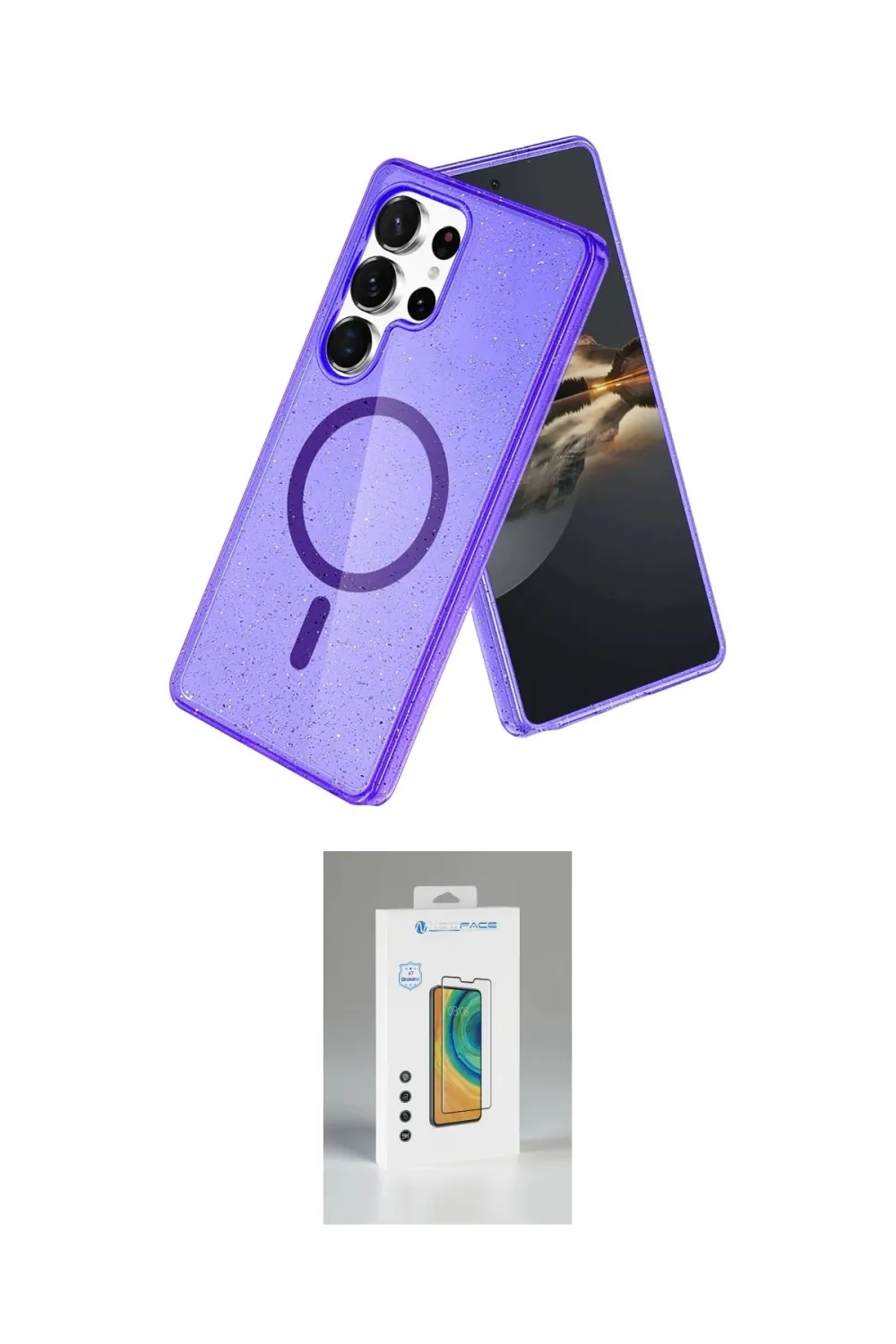 ieg™ Galaxy S25 Ultra Kılıf Nova Asil Prime - Şeffaf Polymer Nano Ekran Koruyucu
