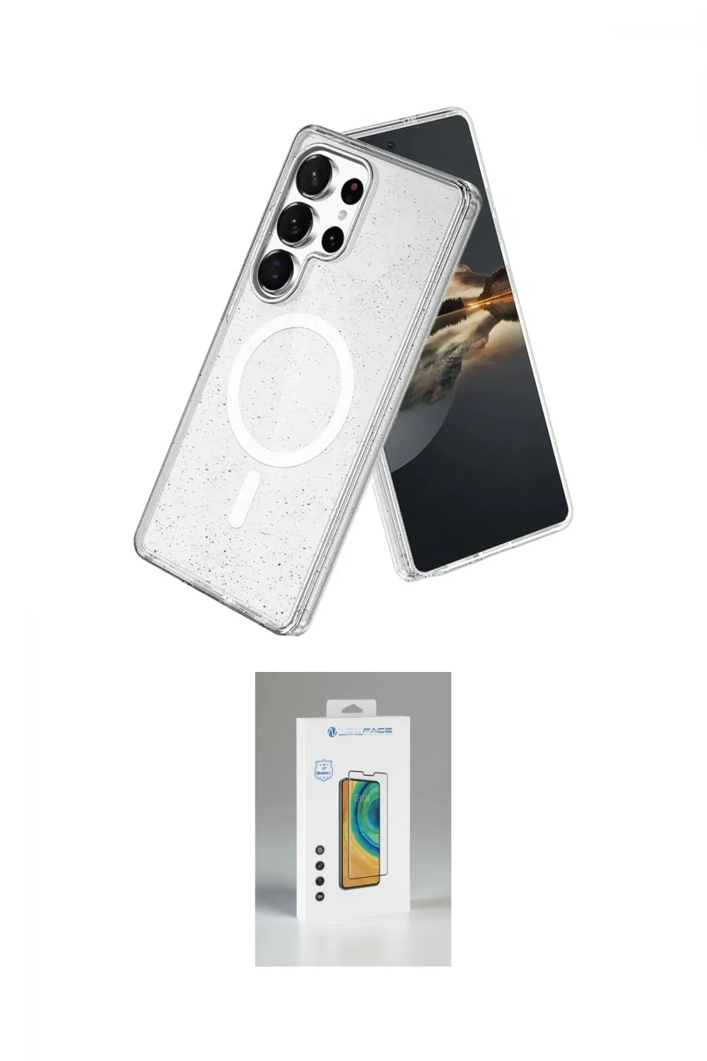 ieg™ Galaxy S25 Ultra Kılıf Nova Asil Prime - Şeffaf Polymer Nano Ekran Koruyucu