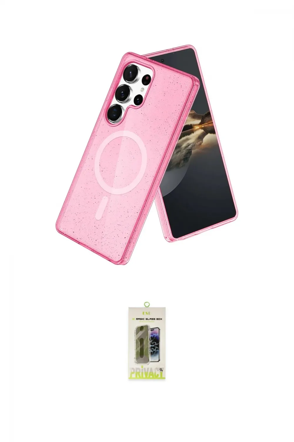 ieg™ Galaxy S25 Ultra Kılıf Nova Asil Prime - Siyah Joko Magic 5D Hayalet Cam