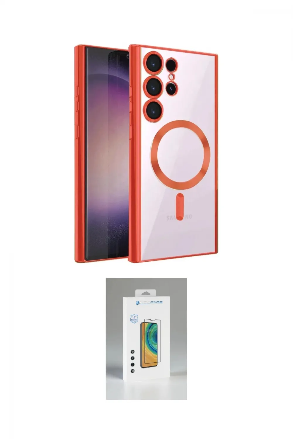 ieg™ Galaxy S25 Ultra Kılıf Nova Işık Özel Seri - Şeffaf Polymer Nano Ekran Koruyucu